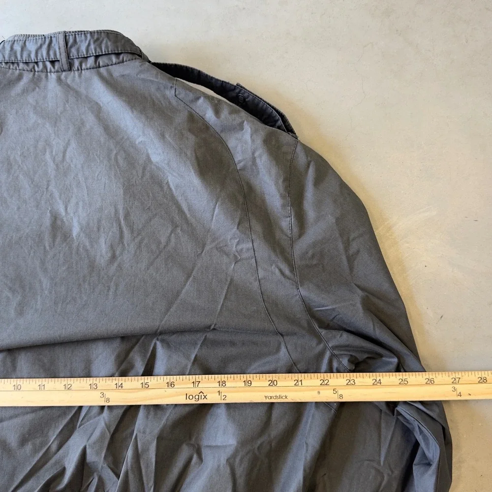 Members Only Mens Iconic Racer Jacket Gray Full Zip Vintage Size 40